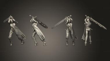 Military figurines Sisters of the Holy Chain Saw 02 3d model