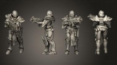 Military figurines Sistersofthe Basic Trooper Sis shooting 3d model