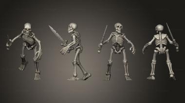 Military figurines SKELETON 01 3d model