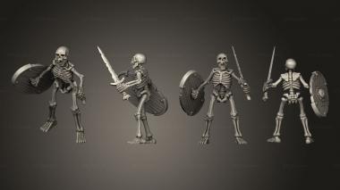Military figurines SKELETON 02 3d model