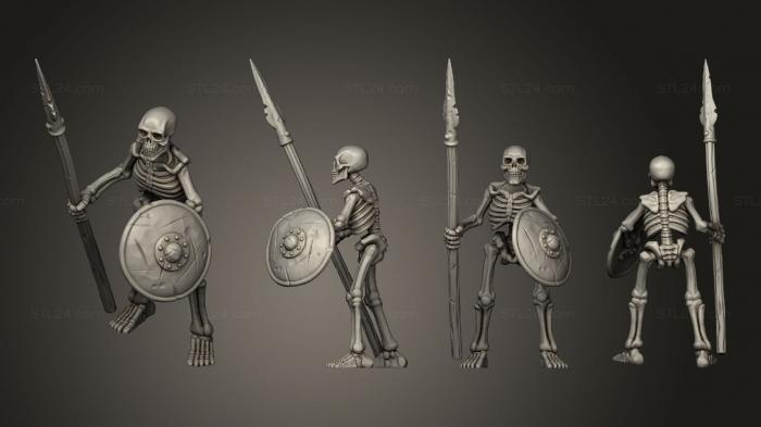Military figurines (SKELETON 06, STKW_12357) 3D models for cnc