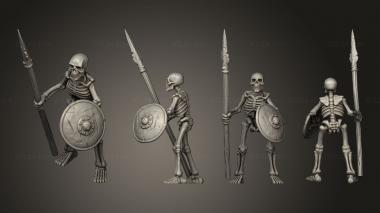 Military figurines SKELETON 06 3d model