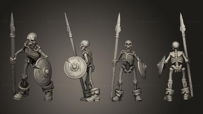 Military figurines (SKELETON 07, STKW_12358) 3D models for cnc