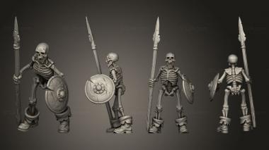 Military figurines SKELETON 07 3d model