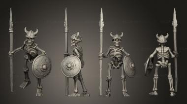 Military figurines SKELETON 08 3d model