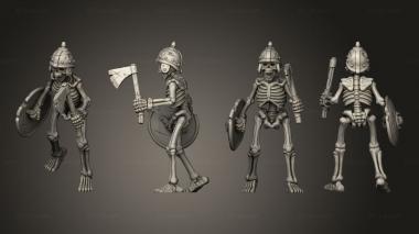 Military figurines SKELETON 09 3d model