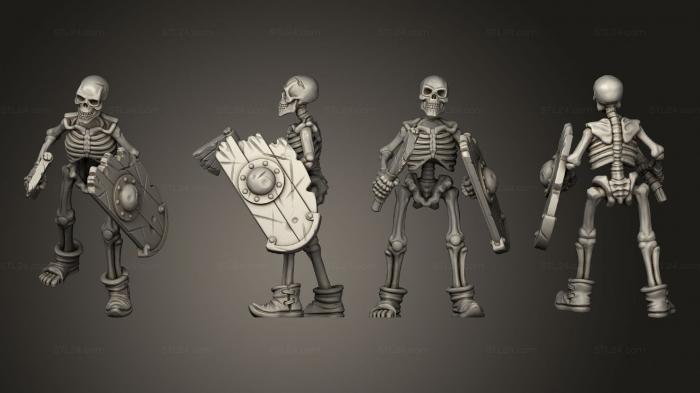 Military figurines (SKELETON 10, STKW_12361) 3D models for cnc
