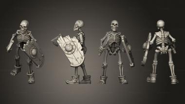 Military figurines SKELETON 10 3d model
