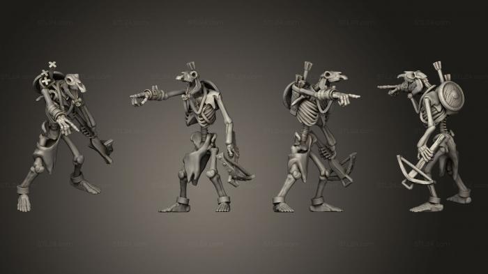 Military figurines (Skeleton Archer 05, STKW_12370) 3D models for cnc