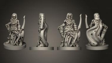 Military figurines Skeleton Archer 09 3d model