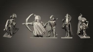 Military figurines Skeleton Archer 11 3d model