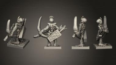 Military figurines Skeleton Archer 15 3d model