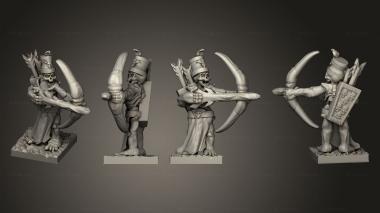 Military figurines Skeleton Archer 16 3d model