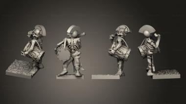 Military figurines Skeleton Archer 18 3d model