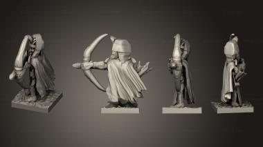 Military figurines Skeleton Archer 19 3d model
