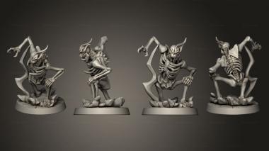Military figurines Skeleton B 3d model