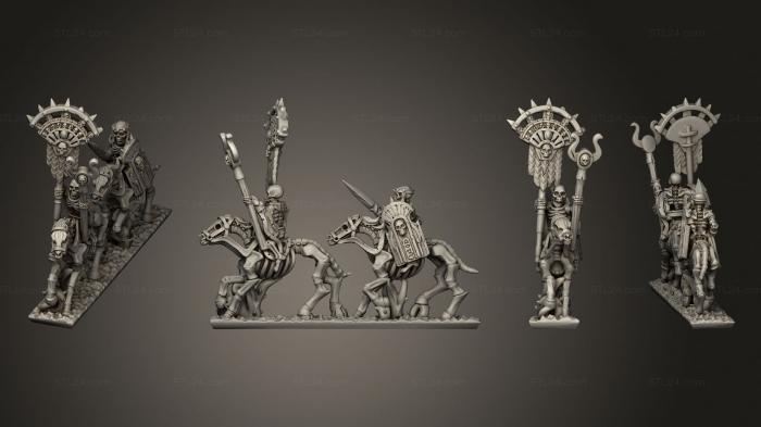 Military figurines (Skeleton Cavalry Spear 05, STKW_12390) 3D models for cnc