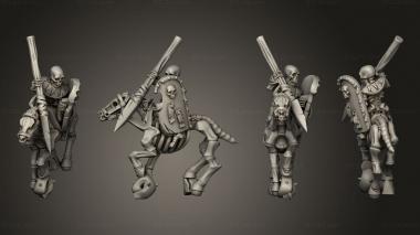 Military figurines Skeleton Cavalry Spear 13 3d model