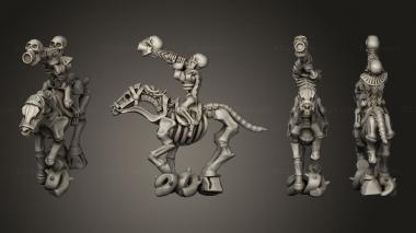 Military figurines Skeleton Cavalry Spear 19 3d model