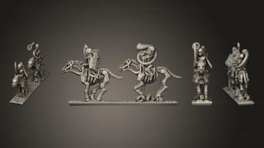 Military figurines Skeleton Cavalry Sword 02 3d model