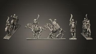 Military figurines Skeleton Cavalry Sword 05 3d model