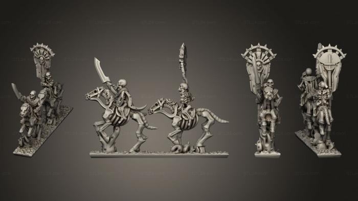Military figurines (Skeleton Cavalry Sword 06, STKW_12412) 3D models for cnc