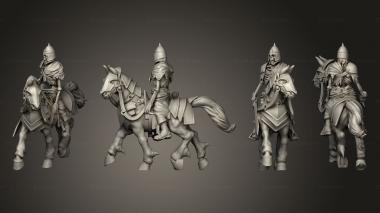 Military figurines Skeleton Cavalry Sword 08 3d model