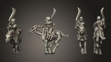 Military figurines Skeleton Cavalry Sword 16 3d model