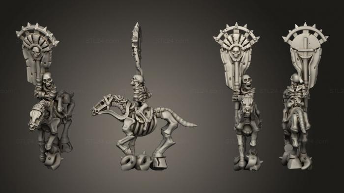 Military figurines (Skeleton Cavalry Sword 19, STKW_12425) 3D models for cnc