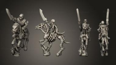 Military figurines Skeleton Cavalry Sword 21 3d model