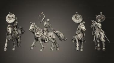 Military figurines Skeleton Cavalry 01 3d model