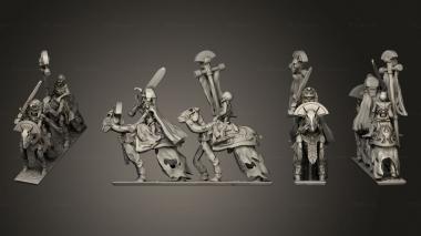 Military figurines Skeleton Cavalry 05 3d model
