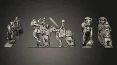 Military figurines Skeleton Cavalry 07 3d model