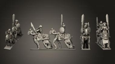 Military figurines Skeleton Cavalry 10 3d model