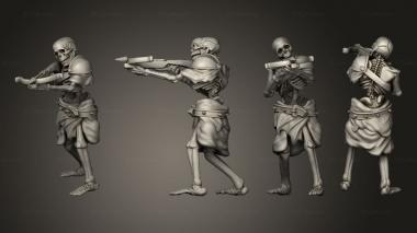 Military figurines Skeleton Crossbow 2 3d model