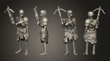 Military figurines Skeleton Crossbow 3d model
