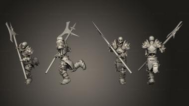 Military figurines Skeleton Knight 3d model