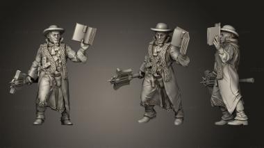 Military figurines Interrogator 3d model