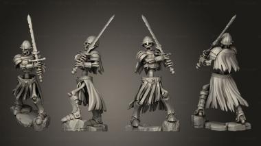 Military figurines Skeleton Orc Warrior Sword 3d model