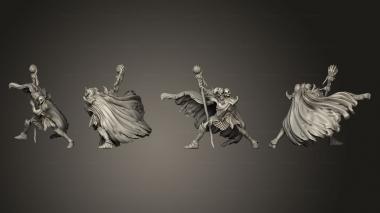Military figurines Skeleton Skull King Fighting 3d model