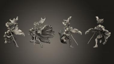 Military figurines Skeleton Skull King Magic 3d model
