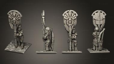 Military figurines Skeleton Solo Banner 01 3d model