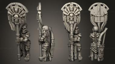 Military figurines Skeleton Solo Banner 01 3d model