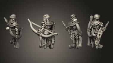 Military figurines Skeleton Solo 02 3d model