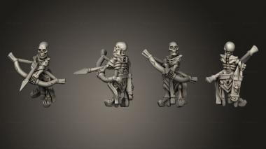Military figurines Skeleton Solo 06 3d model