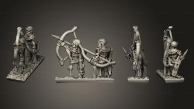 Military figurines Skeleton Strip 01 3d model