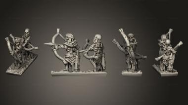 Military figurines Skeleton Strip 03 3d model