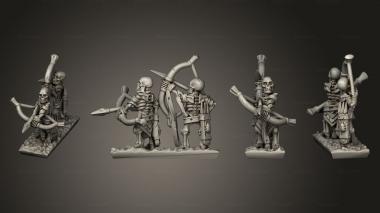 Military figurines Skeleton Strip 04 3d model