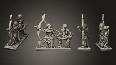 Military figurines Skeleton Strip 06 3d model