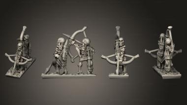 Military figurines Skeleton Strip 09 3d model